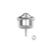 Omni Metalcraft Replacement 1" Diameter Stud Mount Ball 102106 for Omni Metalcraft Ball Transfer Conveyor Tables 102106 - alternate 1